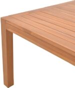 Τραπέζι Vocaly pakoworld teak ξύλο σε φυσική απόχρωση 200x100x75εκ - Image 5
