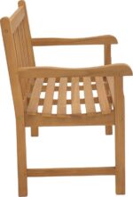 Καναπές Nat pakoworld teak ξύλο σε φυσική απόχρωση 120x57x96εκ - Image 3