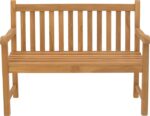 Καναπές Nat pakoworld teak ξύλο σε φυσική απόχρωση 120x57x96εκ - Image 4