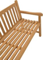 Καναπές Nat pakoworld teak ξύλο σε φυσική απόχρωση 120x57x96εκ - Image 6