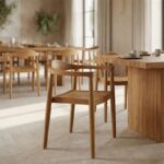 Πολυθρόνα Ganny pakoworld teak ξύλο σε φυσική απόχρωση 59x56x71εκ - Image 2