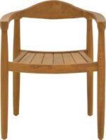 Πολυθρόνα Ganny pakoworld teak ξύλο σε φυσική απόχρωση 59x56x71εκ - Image 6