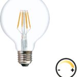 Λαμπτήρας LED G95 Bulb pakoworld dimmable 4W E27 2700K 200-220V clear