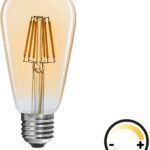 Λαμπτήρας LED ST64 Bulb pakoworld dimmable 4W E27 2700K amber