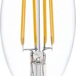 Λαμπτήρας LED C35 Bulb pakoworld 4W 3000K E14 clear