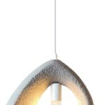 Φωτιστικό οροφής led Ferclyn pakoworld E27 ps σε ανοιχτό γκρι 32x24x35εκ
