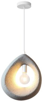 Φωτιστικό οροφής led Ferclyn pakoworld E27 ps σε ανοιχτό γκρι 32x24x35εκ