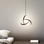 Φωτιστικό οροφής Trinity pakoworld led μέταλλο μαύρο Φ22x100εκ - Image 2