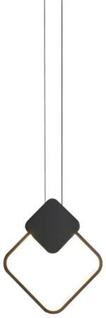 Φωτιστικό οροφής Teebo pakoworld Led μέταλλο μαυρο 23.5x20x29.5εκ