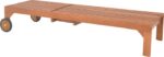 Ξαπλώστρα Sunnie pakoworld meranti ξύλο σε φυσική απόχρωση 200x65x35εκ - Image 3