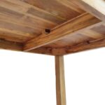 Τραπέζι Wooly pakoworld teak ξύλο σε φυσική απόχρωση 220x90x75εκ - Image 6
