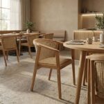 Πολυθρόνα Granny pakoworld teak wood και συνθετικό σχοινί σε φυσική απόχρωση 60x60x82εκ - Image 2