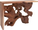 Κονσόλα Jako Inart teak ξύλο σε φυσική απόχρωση 120x40x80εκ - Image 2