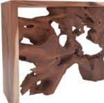 Κονσόλα Jako Inart teak ξύλο σε φυσική απόχρωση 120x40x80εκ - Image 3