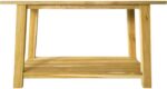 Κονσόλα Decoza pakoworld teak ξύλο σε φυσική απόχρωση 140x40x80εκ - Image 2