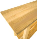 Κονσόλα Decoza pakoworld teak ξύλο σε φυσική απόχρωση 140x40x80εκ - Image 3