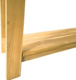 Κονσόλα Decoza pakoworld teak ξύλο σε φυσική απόχρωση 140x40x80εκ - Image 4