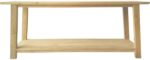 Κονσόλα Decoza pakoworld teak ξύλο σε φυσική απόχρωση 200x40x80εκ - Image 2