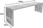 Παγκάκι Zen pakoworld teak ξύλο σε φυσική απόχρωση 140x35x48εκ - Image 6