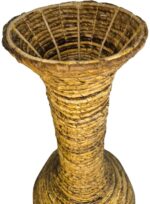 Διακοσμητικό βάζο Strail Inart banana rope σε φυσική απόχρωση Φ40x100εκ - Image 2