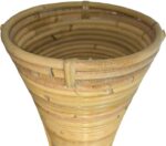 Βάζο Virnia Inart pe rattan σε φυσική απόχρωση Φ40x100εκ - Image 2