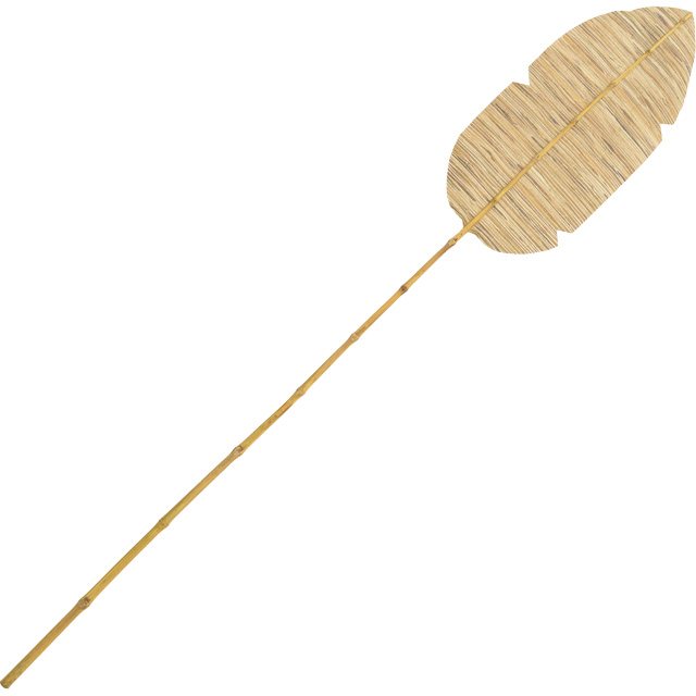 343-000113 Διακοσμητικό φυτό Bantou Inart banana leaf σε φυσική απόχρωση Υ200εκ - Image 1