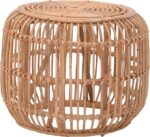 Σκαμπό Rajesty pakoworld rattan σε φυσική απόχρωση Φ60x46εκ