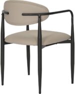 Πολυθρόνα Kalone pakoworld pu σε γκρι-μπεζ απόχρωση 56x55x78εκ - Image 3