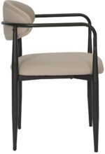 Πολυθρόνα Kalone pakoworld pu σε γκρι-μπεζ απόχρωση 56x55x78εκ - Image 4