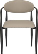 Πολυθρόνα Kalone pakoworld pu σε γκρι-μπεζ απόχρωση 56x55x78εκ - Image 5