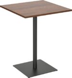 Τραπέζι Nerobian pakoworld mdf σε καρυδί απόχρωση 60x60x75εκ - Image 5