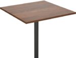 Τραπέζι Nerobian pakoworld mdf σε καρυδί απόχρωση 60x60x75εκ - Image 6