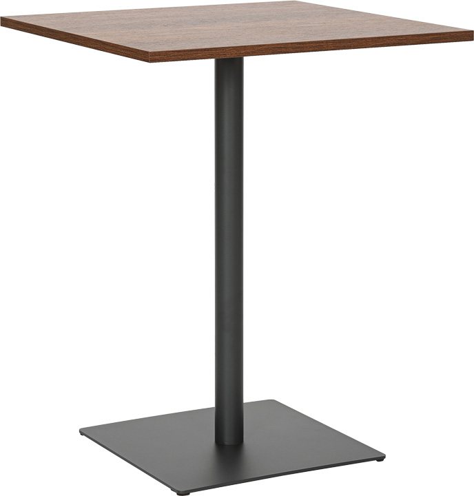 350-000036 Τραπέζι Nerobian pakoworld mdf σε καρυδί απόχρωση 60x60x75εκ - Image 1