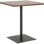 Τραπέζι Nerobian pakoworld mdf σε καρυδί απόχρωση 70x70x75εκ