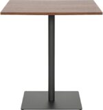 Τραπέζι Nerobian pakoworld mdf σε καρυδί απόχρωση 70x70x75εκ - Image 3