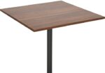 Τραπέζι Nerobian pakoworld mdf σε καρυδί απόχρωση 70x70x75εκ - Image 5