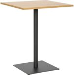 Τραπέζι Nerobian pakoworld mdf σε sonoma απόχρωση 60x60x75εκ - Image 2