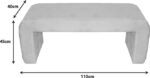 Σκαμπό Gagga Inart βελούδο σε πράσινη απόχρωση 110x40x45εκ - Image 3