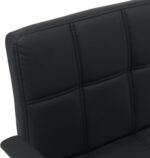 Καρέκλα γραφείου Buleco pakoworld pu σε μαύρη απόχρωση 56x46x74-86εκ - Image 6