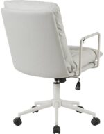 Καρέκλα γραφείου διευθυντη Kreno pakoworld PES γκρι 56x67x89-97εκ - Image 3