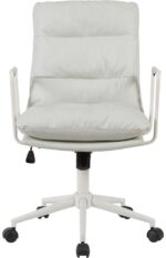 Καρέκλα γραφείου διευθυντη Kreno pakoworld PES γκρι 56x67x89-97εκ - Image 5