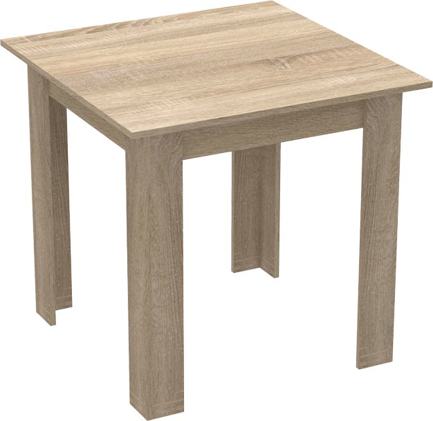 361-000006 Τραπέζι Manka I pakoworld σε sonoma απόχρωση 80x80x77εκ - Image 1