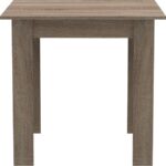 Τραπέζι Manka I pakoworld σε sonoma truffle απόχρωση 80x80x77εκ - Image 3