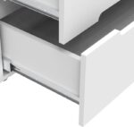 Συρταριέρα Afina pakoworld mdf σε λευκή glossy απόχρωση 90x44x101εκ - Image 5