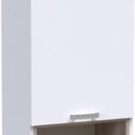 Βιτρίνα-στήλη Toscana pakoworld σε λευκή απόχρωση 50x42x222.5εκ