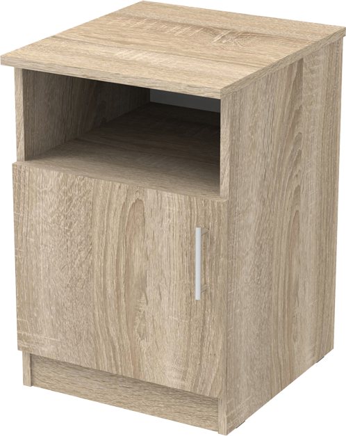 361-000033 Κομοδίνο Galdi pakoworld σε sonoma απόχρωση 40x45x60εκ - Image 1