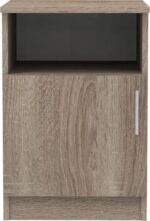Κομοδίνο Galdi pakoworld σε sonoma truffle απόχρωση 40x45x60εκ - Image 2