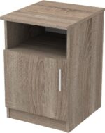 Κομοδίνο Galdi pakoworld σε sonoma truffle απόχρωση 40x45x60εκ