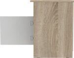 Κομοδίνο Galdi pakoworld σε sonoma-λευκή απόχρωση 40x45x60εκ - Image 4