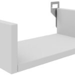 Ραφιέρα τοίχου Derva pakoworld σε λευκή απόχρωση 30x15x10cm